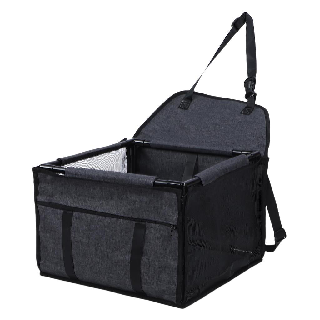 Dog Car Seat Waterproofing Folding Pet Car Seat Carrier Crate with Breathable Mesh for Travel Road Trip