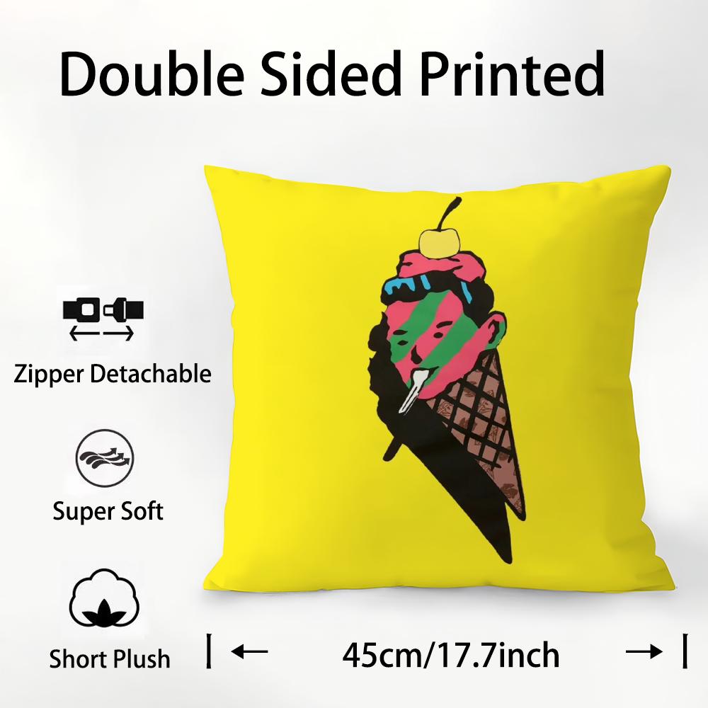 B-Billionaire Boys Club Örngott Plyschtyg Mjukt Dubbelsidigt Tryck Soffkuddfodral Prydnadskuddfodral