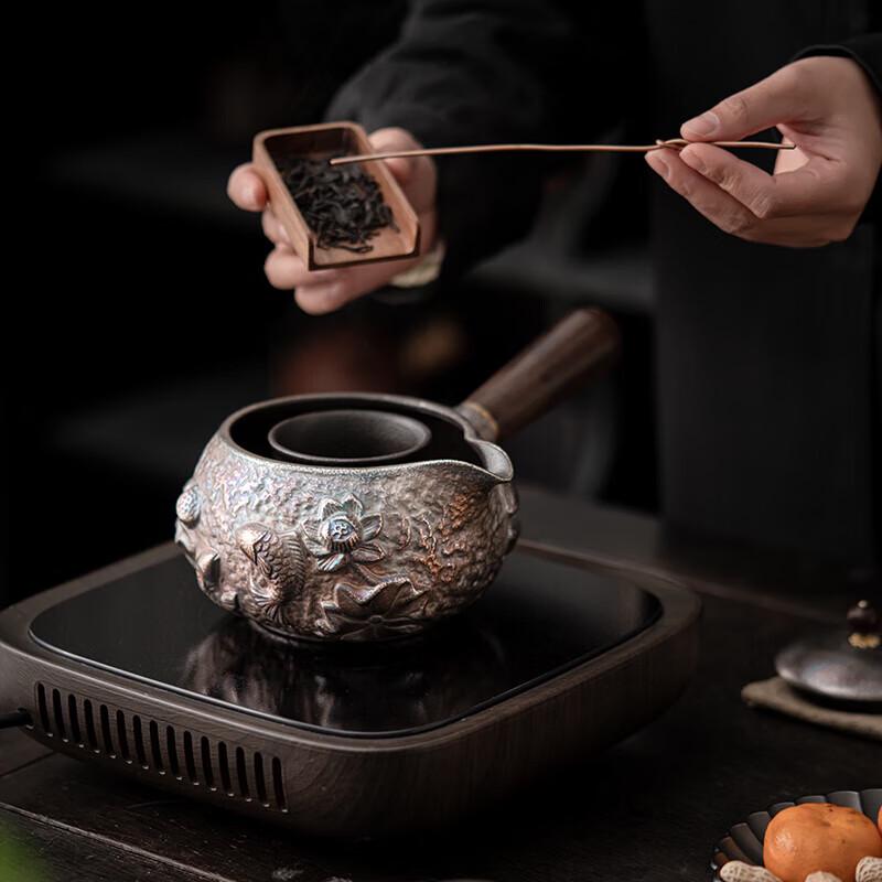Sushih Ceramic Gilt Silver Teapot by Master Zheng Wenqiang