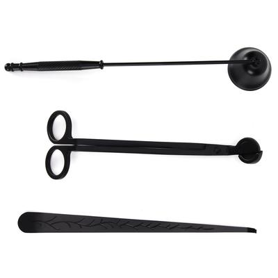 Set di 3 accessori per candele Taglia stoppino, taglierino, spegnicandela, spegnifiamma, immergi stoppino, regalo