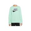 Kids Alphabet Logo Crew Neck Casual Sport Pullover Sweatshirt Unisex Tops Light-Green CV9297-379