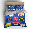 Colorful Dog Face Illustration Bedding Duvet Cover Set Duvet Cover Pillowcases  (1*Duvet Cover 2*Pillowcases, without duvet insert)