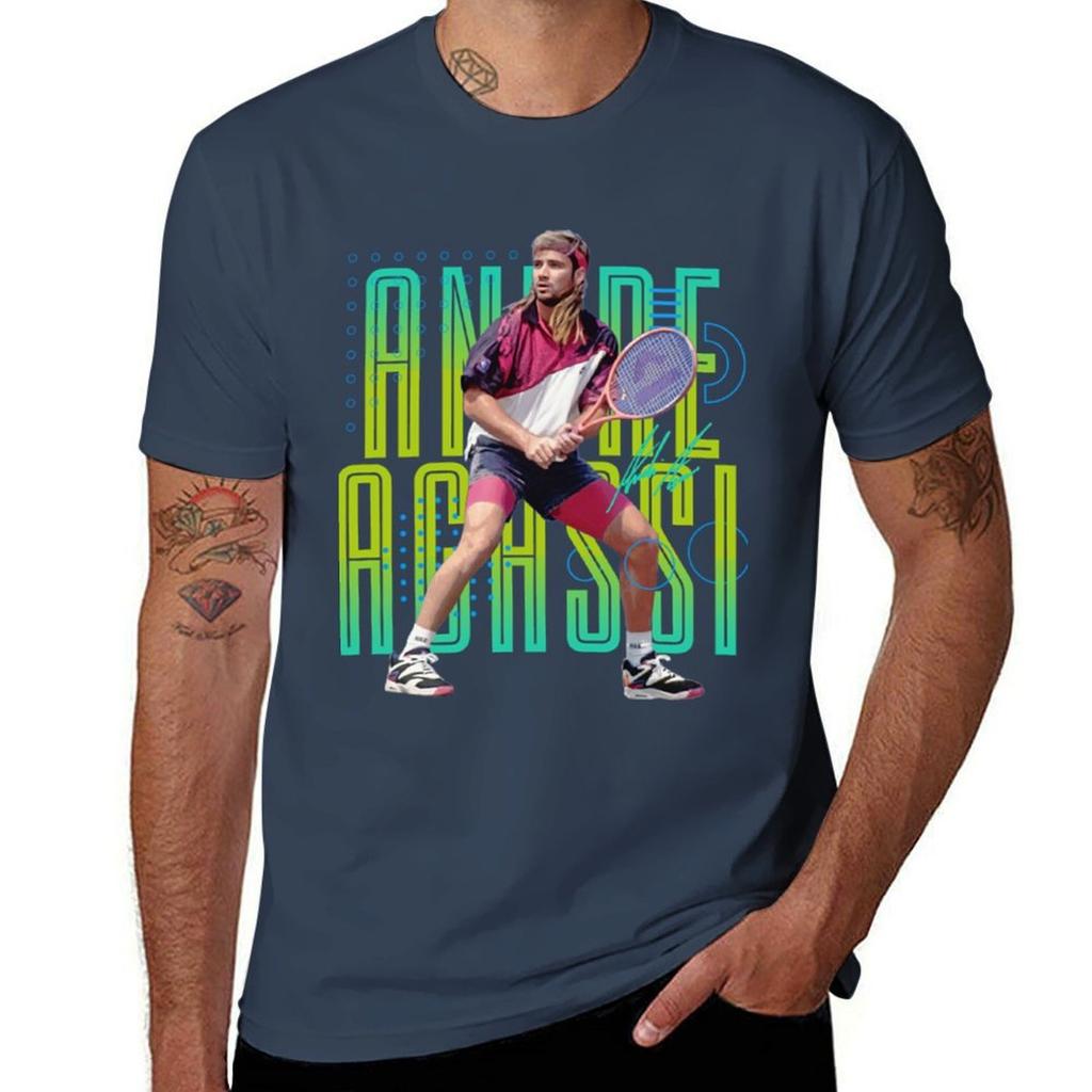 Andre Agassi 90's Tričko t shirt vlastní potisk grafická trička pro muže Tričko