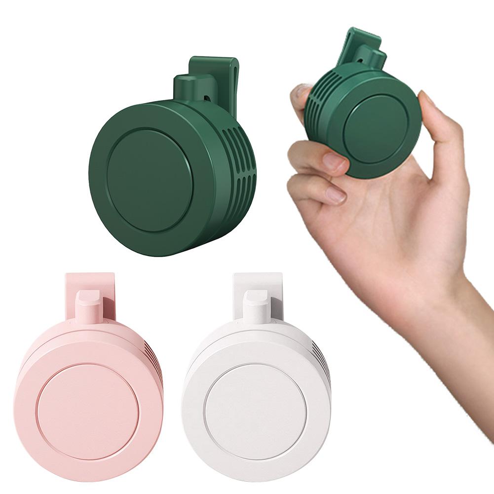1/2PCS Mini Clip Fan 3 Wind Speeds Portable Waist Clip Fans Leafless Personal Body Fan 900mAh Wireless Electric Air Circulators