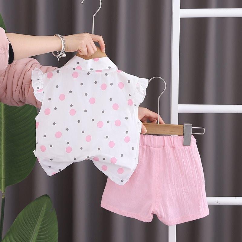 Adorable Soft Cotton Summer Set For Baby Girls Featuring Cute Animal Prints Ideal For Playtime