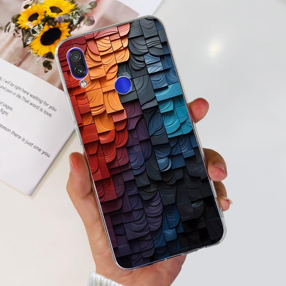 For Xiaomi Redmi Note 7 Pro Case Redmi7 Cute Panda Painted Cover Clear Silicone Soft TPU Phone Case For Redmi 7 Note7 Pro Bumper