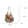 Nuova Borsa a Shopper all'Uncinetto Carina a Forma di Pesce Grande Capacità Borsa a Spalla Intrecciata Casual Multicolore Borsa Lavorata a Maglia Fatta a Mano