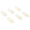 1.1in 100pcs Paper Clips Rust Prevention Increased Slip Resistance Portable Metallic Paper Clips for   Daily Use