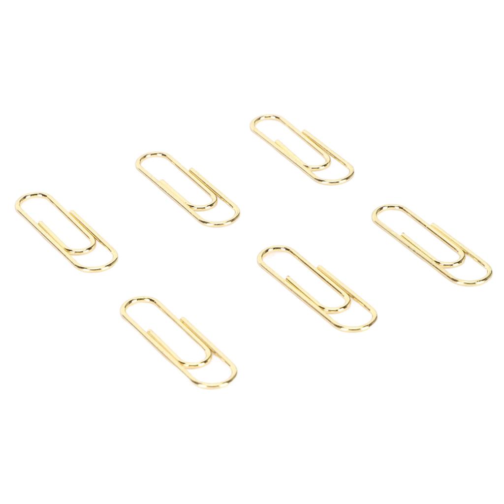 1.1in 100pcs Paper Clips Rust Prevention Increased Slip Resistance Portable Metallic Paper Clips for   Daily Use