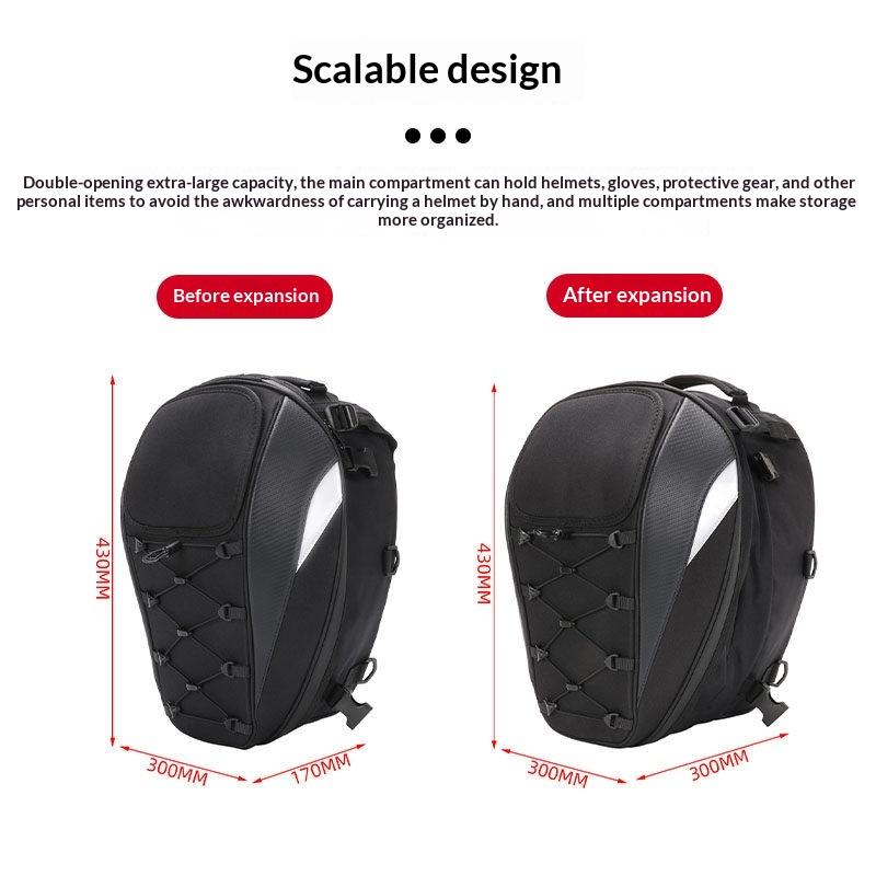 1 Set Wasserdicht Hohe Kapazität Fahrer Multifunktionsrucksack Hecktasche Motorrad Hecktasche Rücksitztasche Motocross Zubehör