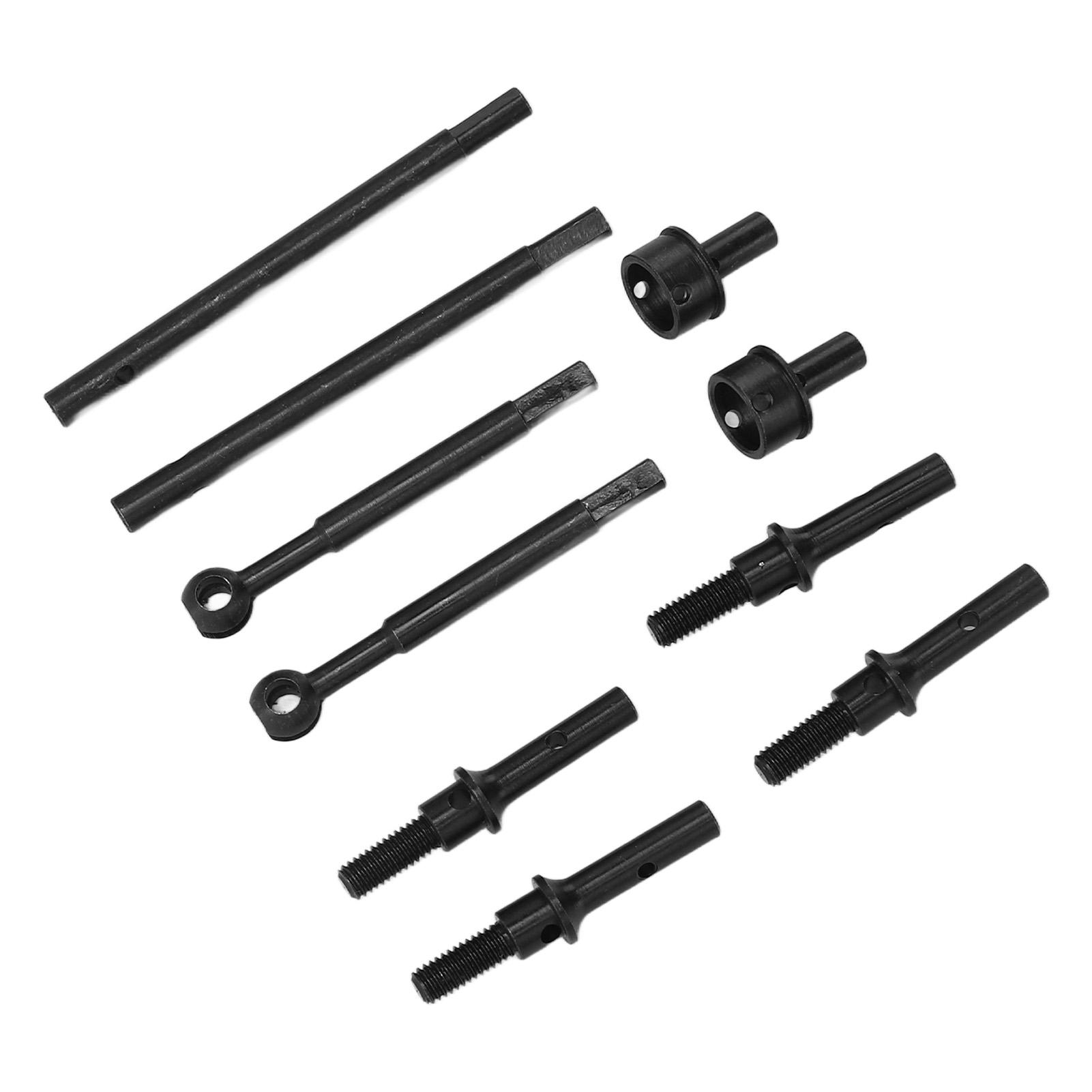 

RC Front Rear Drive Shaft Black Steel Front Rear CVD Drive Shafts Axles For FMS 1:24 FCX24 Climbing Car
