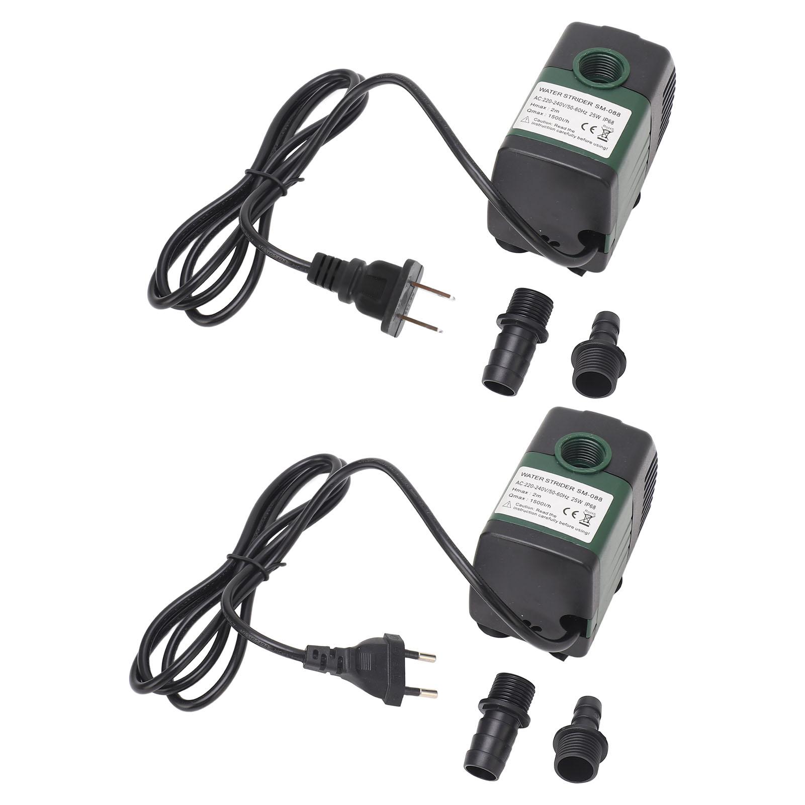 

Погружной насос для фонтана, аквариумной воды, циркуляционная фильтрация, 25 Вт, микро, 1500 л/ч, IP68, защита