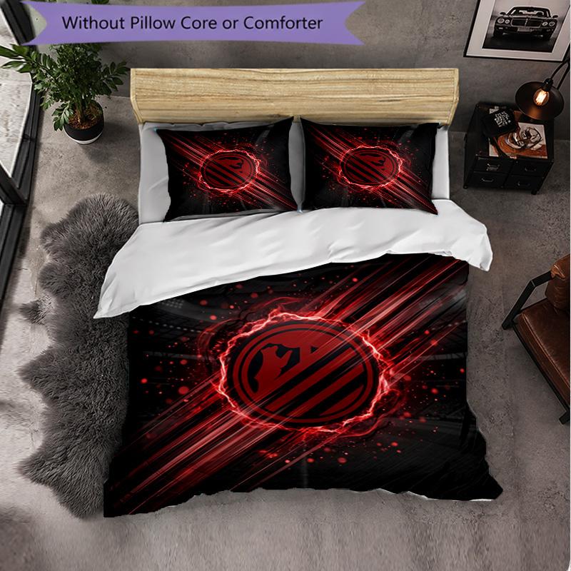 Set Lenzuola Atletico Madrid Modello 3 Pezzi Morbida Copripiumino in Microfibra con Federe per Camera da Letto
