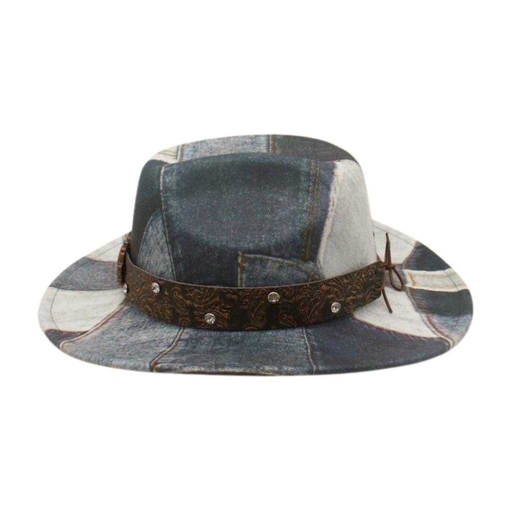 Travel Photography Vacation Stage Performance Jazz Hat Western Retro Cowboy Hat Big Love Fashion Street Shot Felt Hat