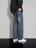 Men's 2025 Retro Loose Straight-Leg Jeans - Wide-Leg Casual Workwear Pants for Autumn and Winter