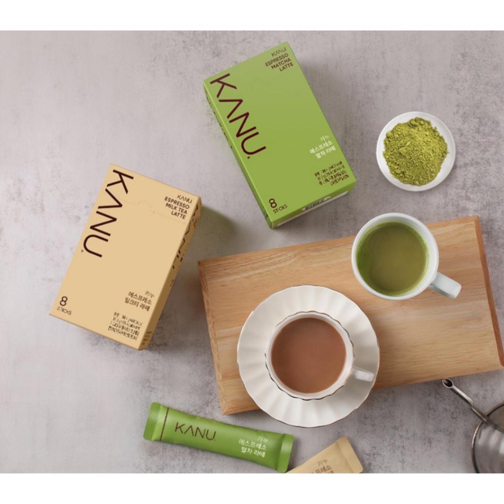 Kanu Espresso Matcha Latte & Espresso Milk Tea Latte