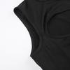 Gothic Techwear Sexy Hollow Out Sleeveless Tank Tops Bodysuit For Women Streetwear Style Backless Playsuit Vest For Women