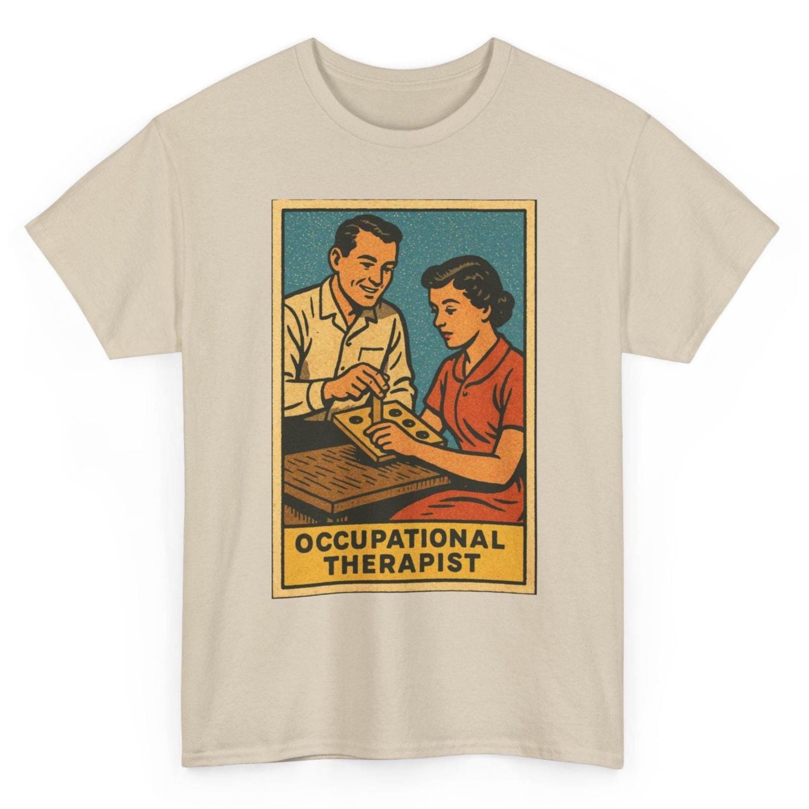 Occupational Therapist T-Shirt: Minimal Healthcare Worker Tee 2XL