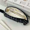 Polka Dot Design Pen Bag Portable Pencil Pouch Stationery Organizer  School Supplies