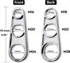 6 in 1 Faucet Wrench Tool Universal Water Outlet Aerator Nozzle Filter Removal Repair Disassembly Spanner Hand Tool