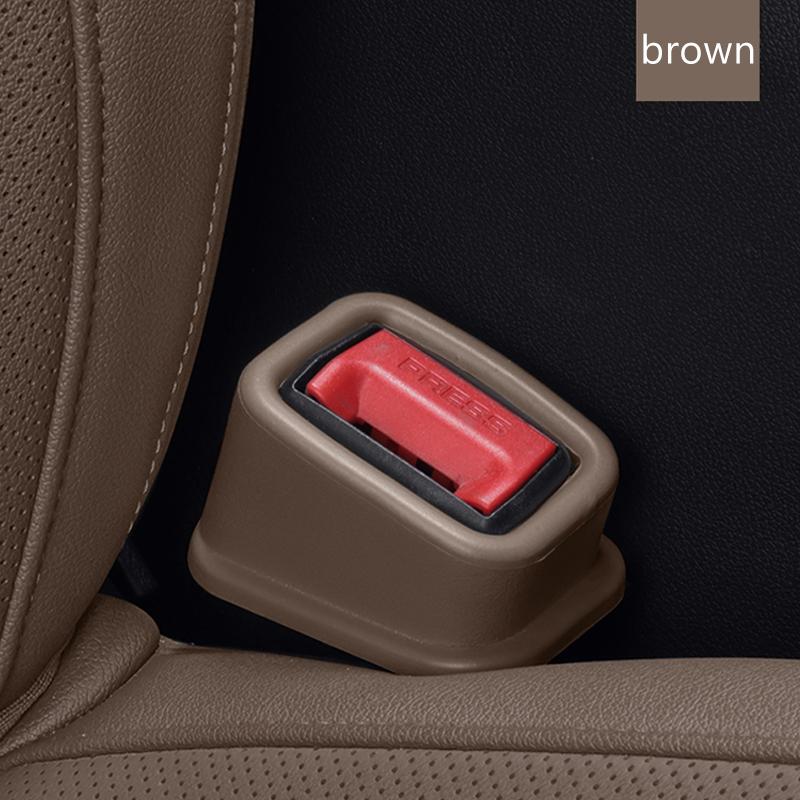 SEAMETAL 2PCS Car Seat Belt Buckle Cover EVA Anti Scratch Seatbelt Button Protector Seat Belt Protection Cover