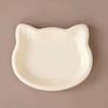 Cute Pastel Cat Shaped Pet Bowl 1PCS Non Slip Food Safe Material Feeding Dish for Household Cats Kittens