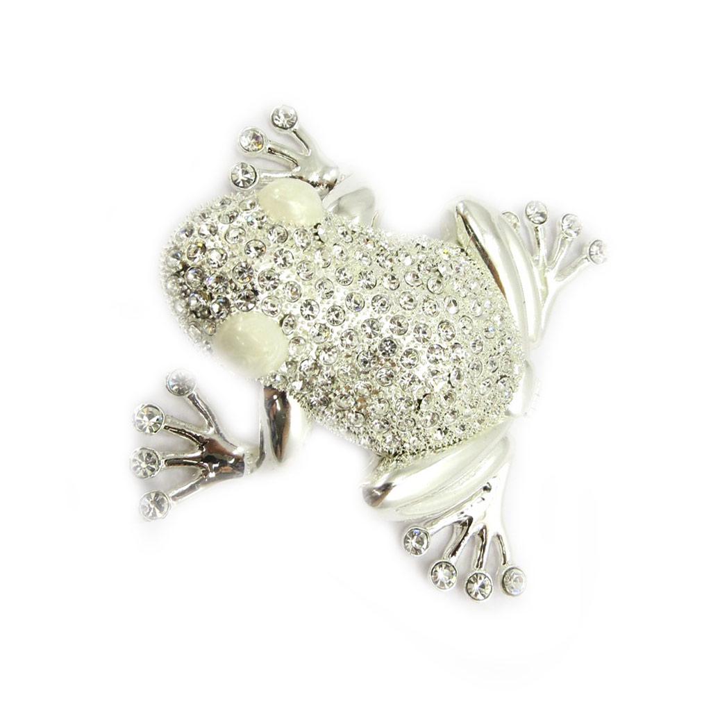 Les Trésors De Lily [L6464] - White 'Frog' Jewelry Box