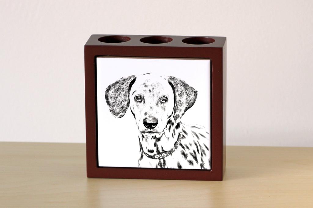 Dalmatian, Carriage Dog, Spotted Coach Dog – Pen holder with a dog, desk organizer with a print | Art-Dog
