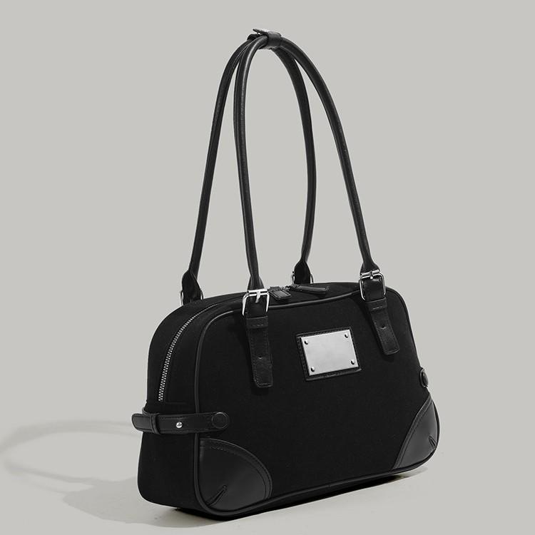 Niche Matte Handbag Commuter Bag for Women 2024 New Vintage Underarm Bag Boston Large Capacity Shoulder Bag Trendy