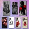 Boxing Gloves Luxury Black Phone Case For Samsung Galaxy S23 S24 S25 Ultra S22 Plus S21