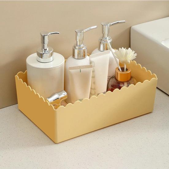 Storage Box Large Capacity Cosmetic Bin Organizer Make Use of Idle Space Container for Desktop Dormitory