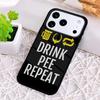 Keep Calm Drink Wine Champagne Phone Case for iPhone 17 Air 16 15 11 12 14 13 Pro Max Shockproof Cover