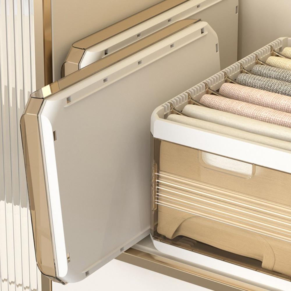 With Lids Drawer Shelf Stackable Pants Storage Container Tough Closet Storage Bins  Living Room