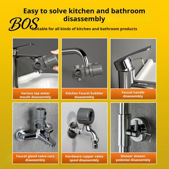 All-in-one Plumbing Tool All In One Faucet Wrench Set, Compact Multi-Size Disassembly Tools Tools, Durable Repair Kit for Bathroom Kitchen Maintenance