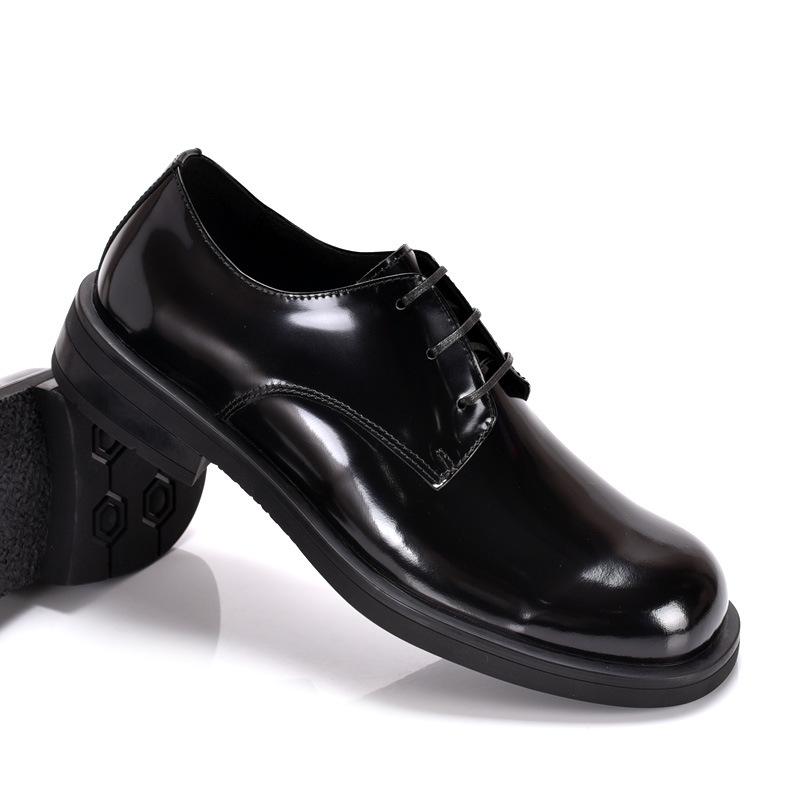 Men s Business Formal Leather Shoes - Spring/Autumn, Genuine Breathable Leather, Soft Sole, Handmade Casual British Style. 43