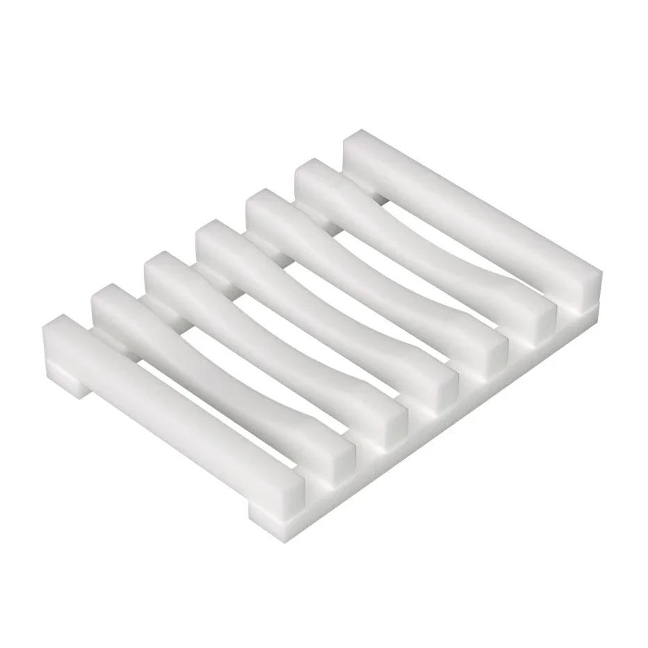 Flexible Silicone Soap Holder Hollow Design Bar Soap Dish Bathtub Kitchen Soap Saver Drainer Sponges Scrubber Display