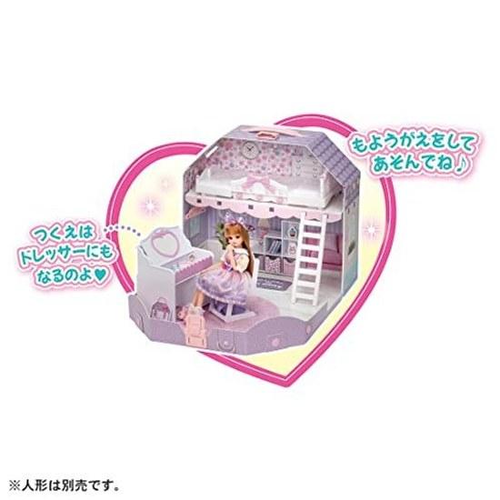 Takara Tomy Licca-chan Loft Room Dreaming Licca-chans Dress-up Play Toy Ages 3 Up