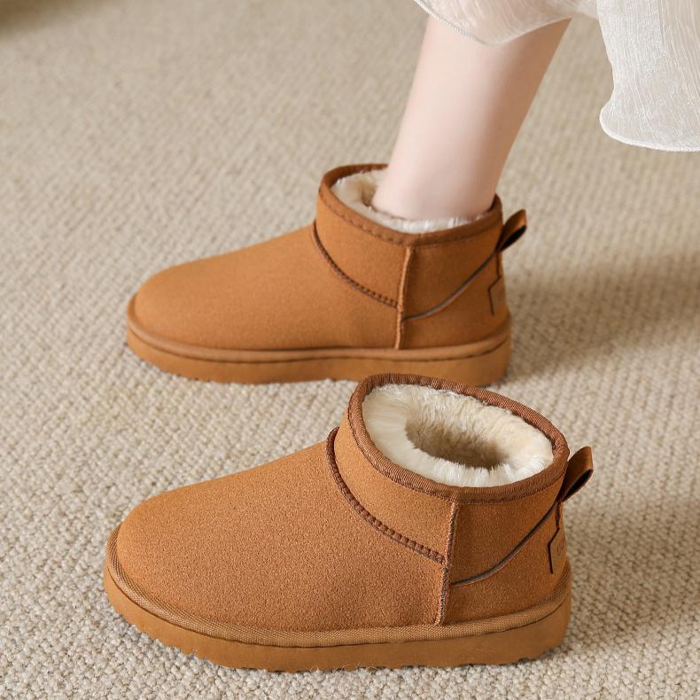 Waterproof Snow Boots Women's Fur Integrated with Plush Cotton Shoes Casual Student Winter Women's Boots