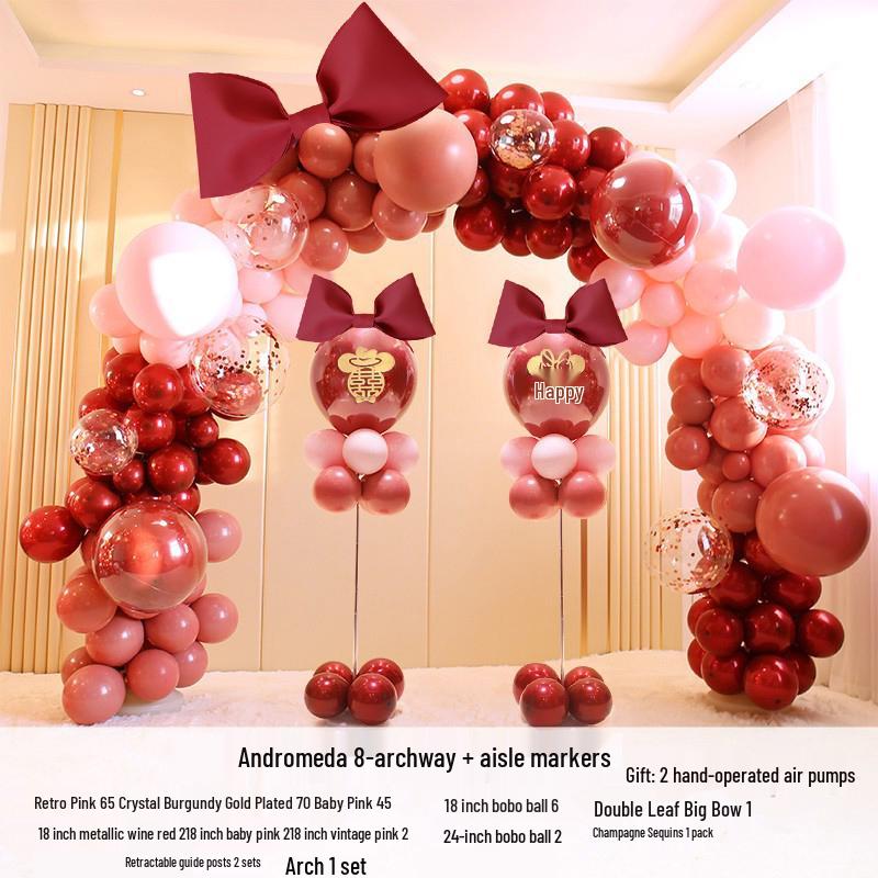 Wedding Celebration Balloon Arch Decoration Stand for Bridal Room & Birthday Party