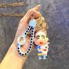 Creative Cute Cross-Dressing Crayon Small New Keychain Cartoon Doll Bag Pendant Pendant Car Key Chain Gift