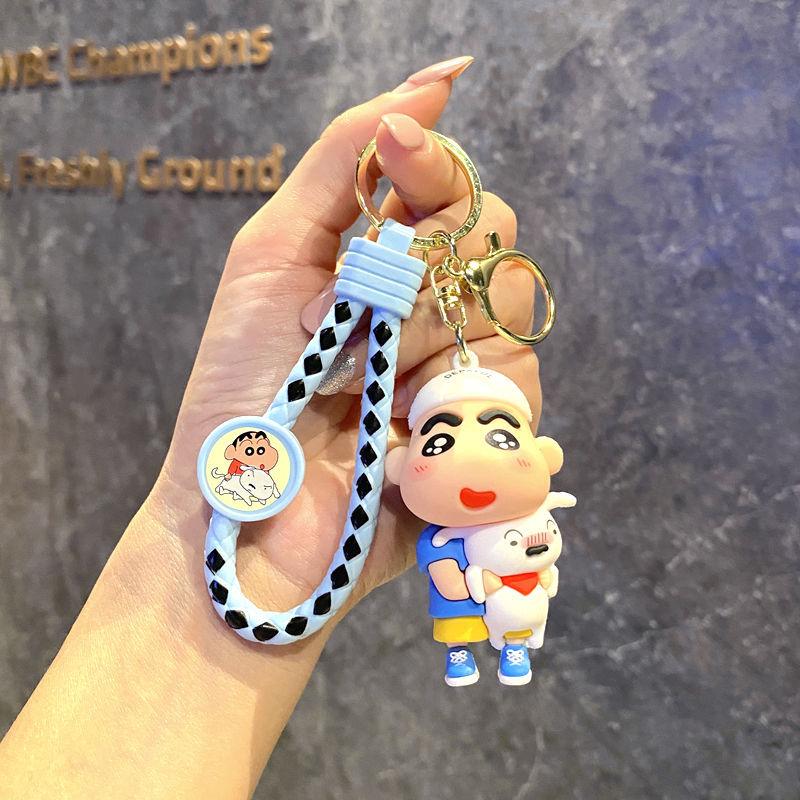 Creative Cute Cross-Dressing Crayon Small New Keychain Cartoon Doll Bag Pendant Pendant Car Key Chain Gift