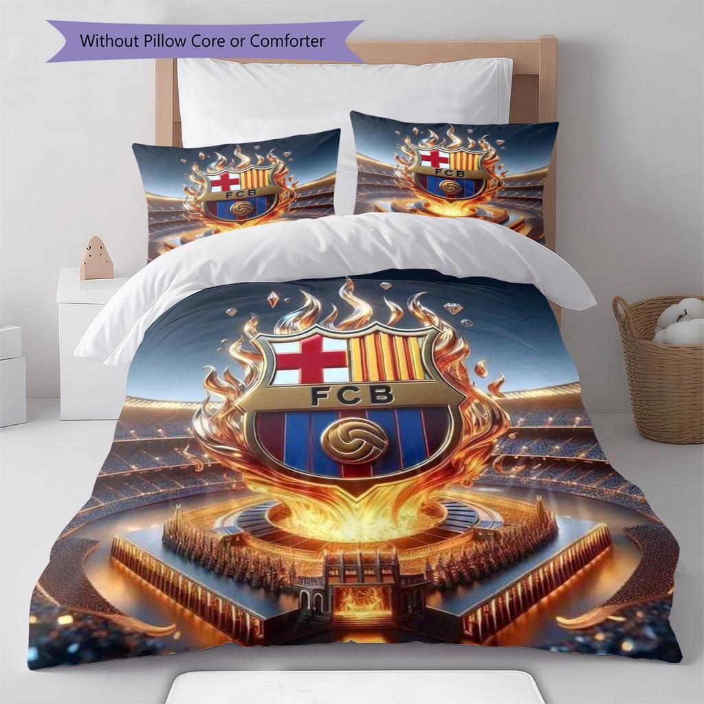 Cartoon Pattern Bedding Quilt Set Quilt Cover Pillowcase Home Decoration Birthday Gift (1 * Duvet Cover + 2 * Pillowcase, Without Core)
