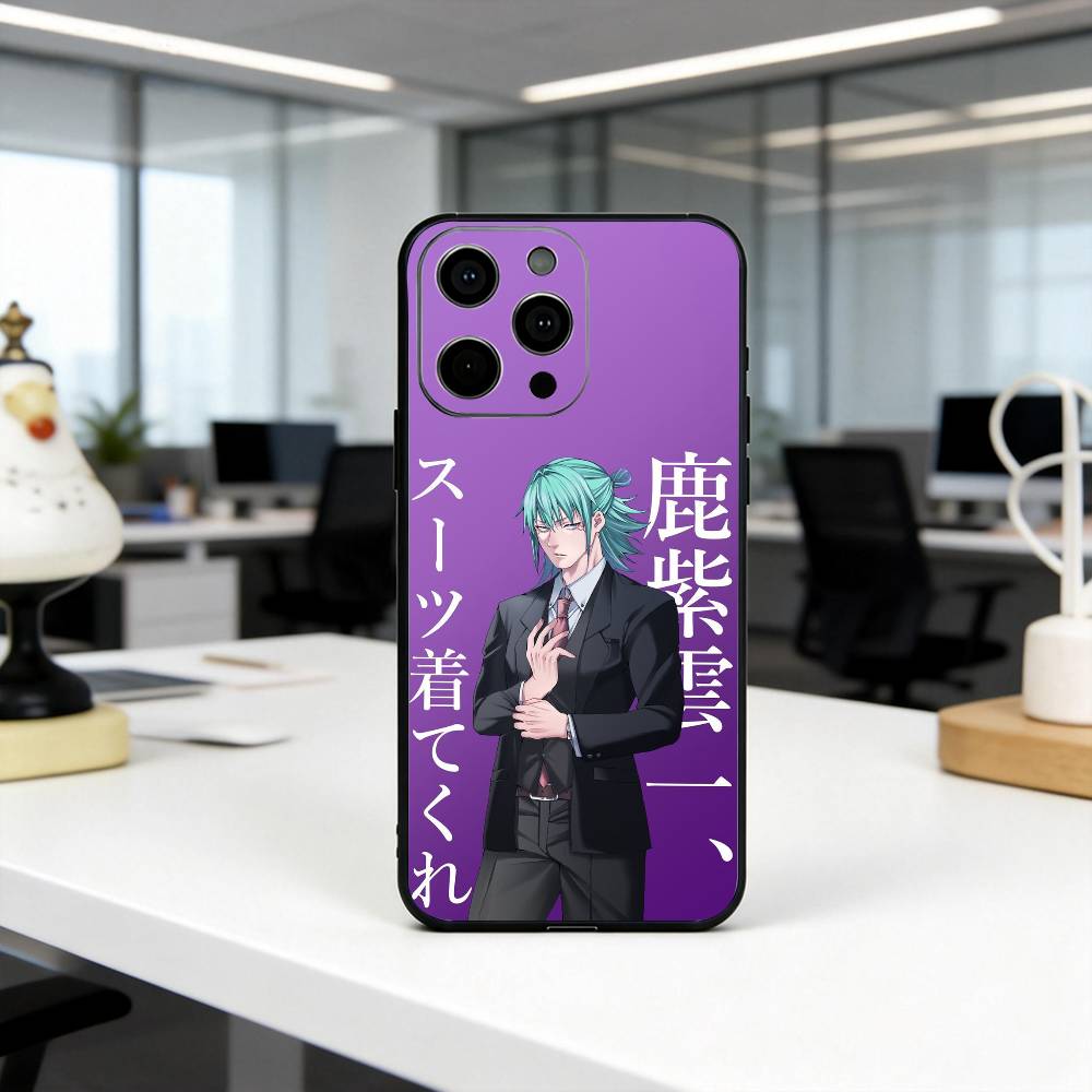Jujut-su I-Ichiji K-Kashimo K-Kaisen Phone Case For iPhone 17,16,15,14,13,12,11 Plus,Pro Max,XS,Soft Silicone Black Cover iPhone13PROMAX