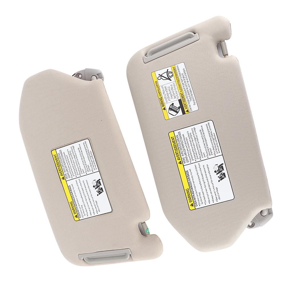 Pair of Left & Right Sun Visor 964019PB0A Fit for Pathfinder (Platinum, SL, SV) 2013?2018 Gray