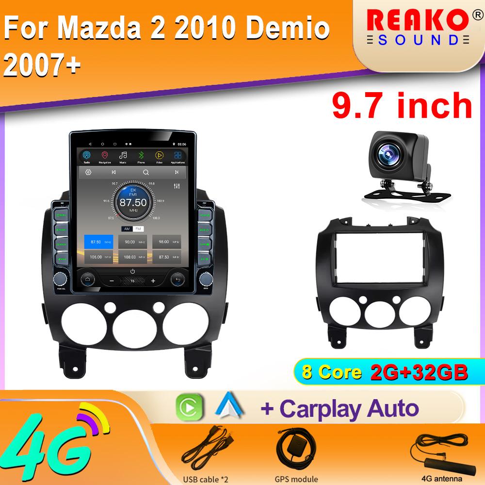

9,7-дюймовый вертикальный экран Tesla Android автомобильное радио для MAZDA 2 2007-2014 мультимедийный видеоплеер навигация GPS стерео экран 8 core 2GB+32GB