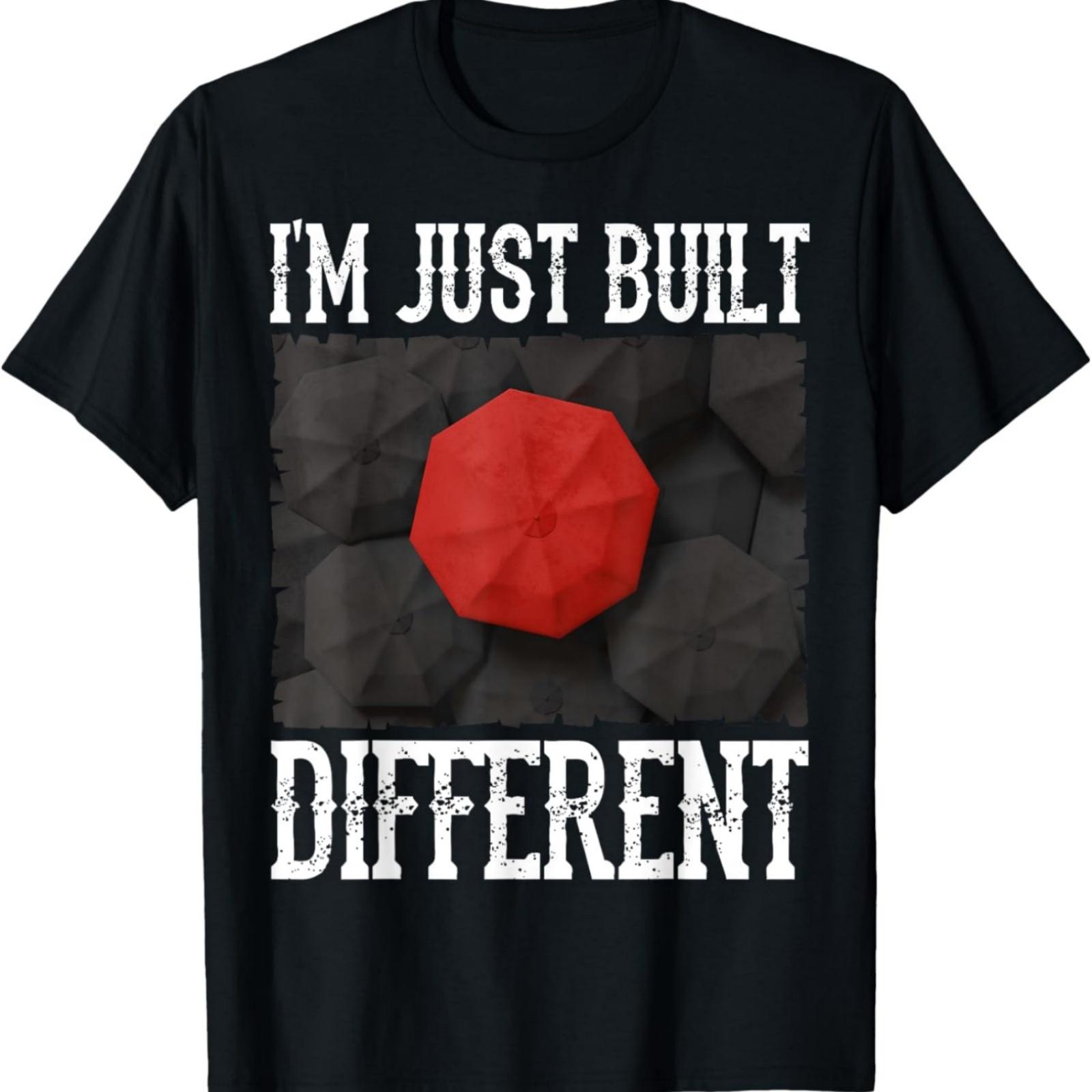 

Just Built Different Red Umbrella In A Sea Of Black Umbrella T-Shirt XXXXXL різнокольоровий