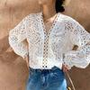 Women's Summer Embroidery Fashion New Design Sense Long Sleeved Top