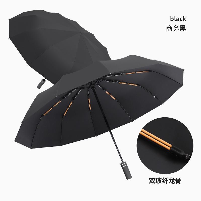 Brother Yang's hot-selling] A large number of 32-bone reinforced bold storm-resistant sun umbrellas