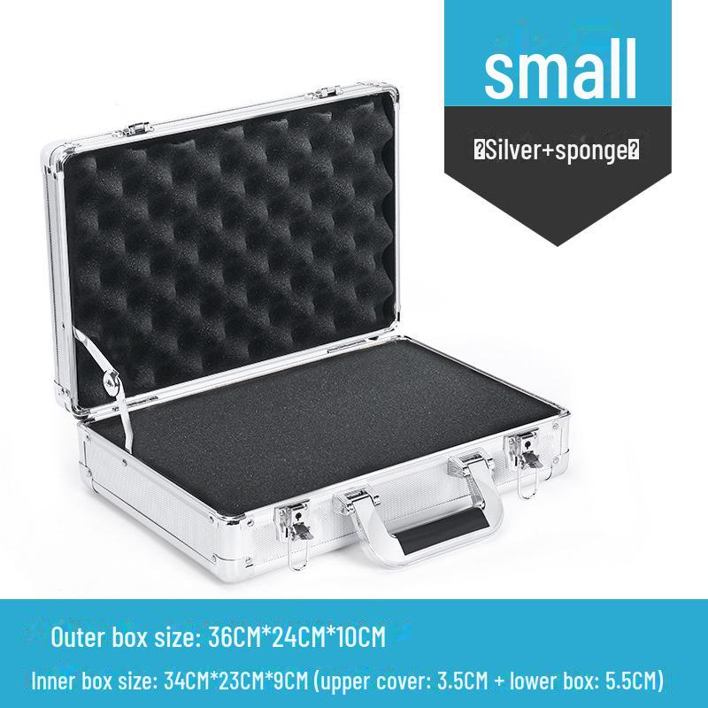 Portable Aluminum Alloy Toolbox for Electricians and Equipment Storage