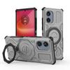 KEYSION Funda Magnética Antigolpes para Motorola Edge 50 Fusion 5G con Soporte de Anillo Vertical para MOTO Edge 50 Fusion 5G